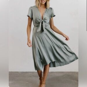 Baltic Born “Poppy” satin midi dress (US size 16)